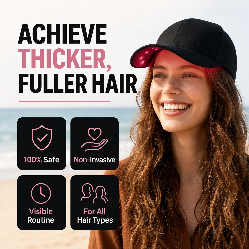 Red Light Therapy Cap Hair  Laser Cap 470nm 630nm Infrared Scalp Treatment