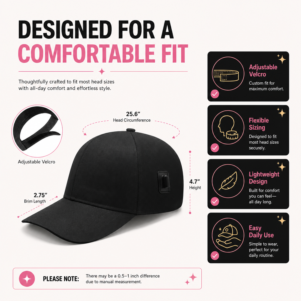 Red Light Therapy Cap Hair  Laser Cap 470nm 630nm Infrared Scalp Treatment